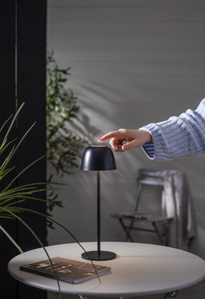 Star Trading Bordslampa Ronda, Svart