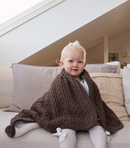 Vinter & Bloom Cuddly Filt, Chocolate Chip