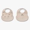 LIEWOOD Ember Mönstrad Haklapp 2-Pack, Panda/Sandy