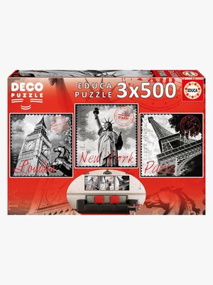 Educa Pussel Big Cities Decorative 3x500 Bitar