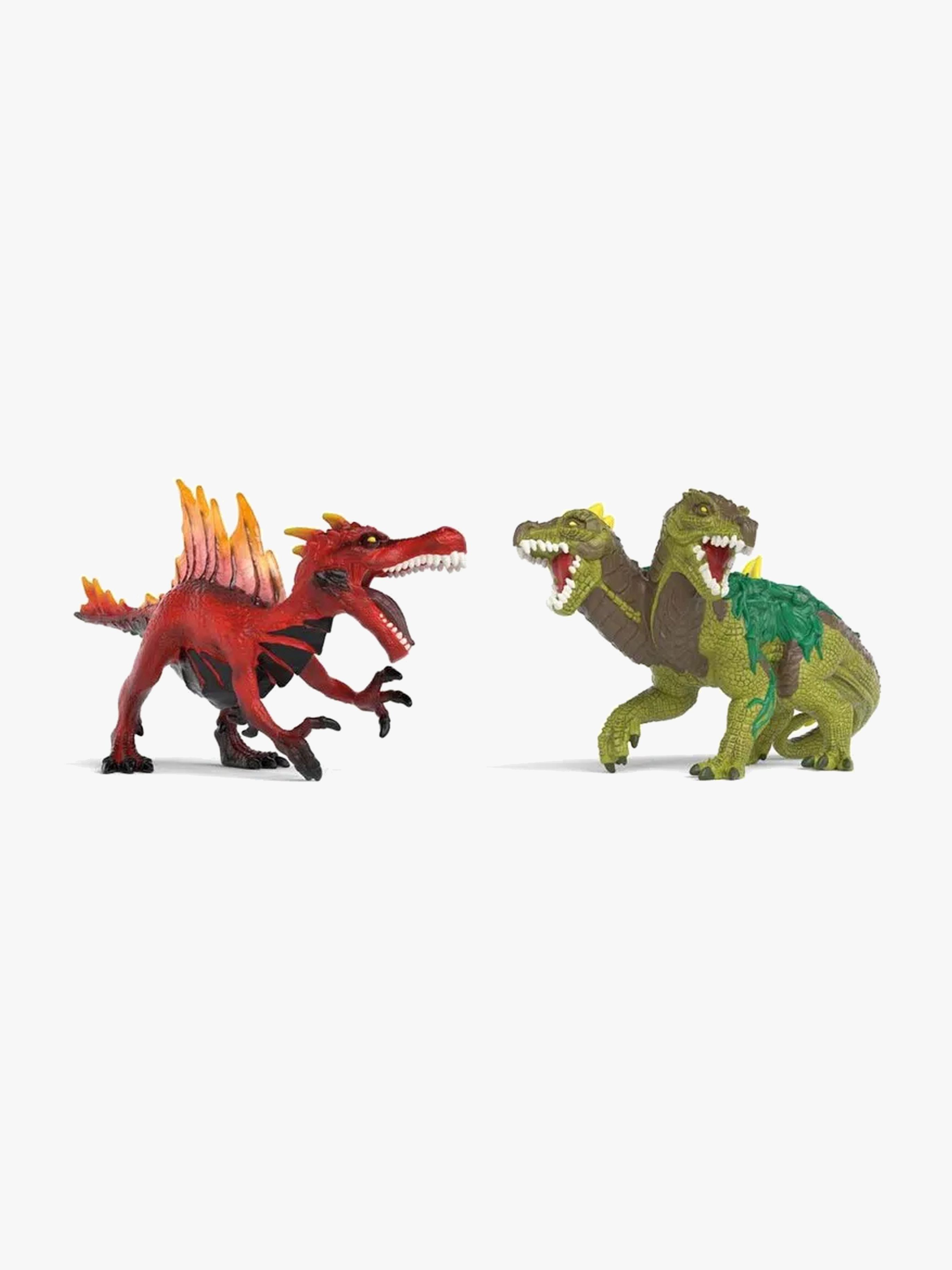 Schleich 70834 Fire Saurian vs. Jungle Lizard Figurset