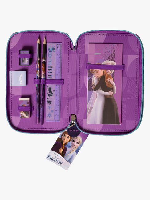 Disney Frozen Dubbelpennfodral, Lila