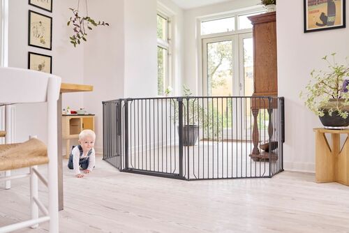 BabyDan CombiFit XL Skruvgrind 90-278 cm, Svart