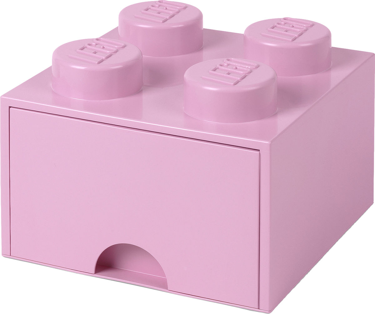 LEGO Förvaring med låda 4, Rosa