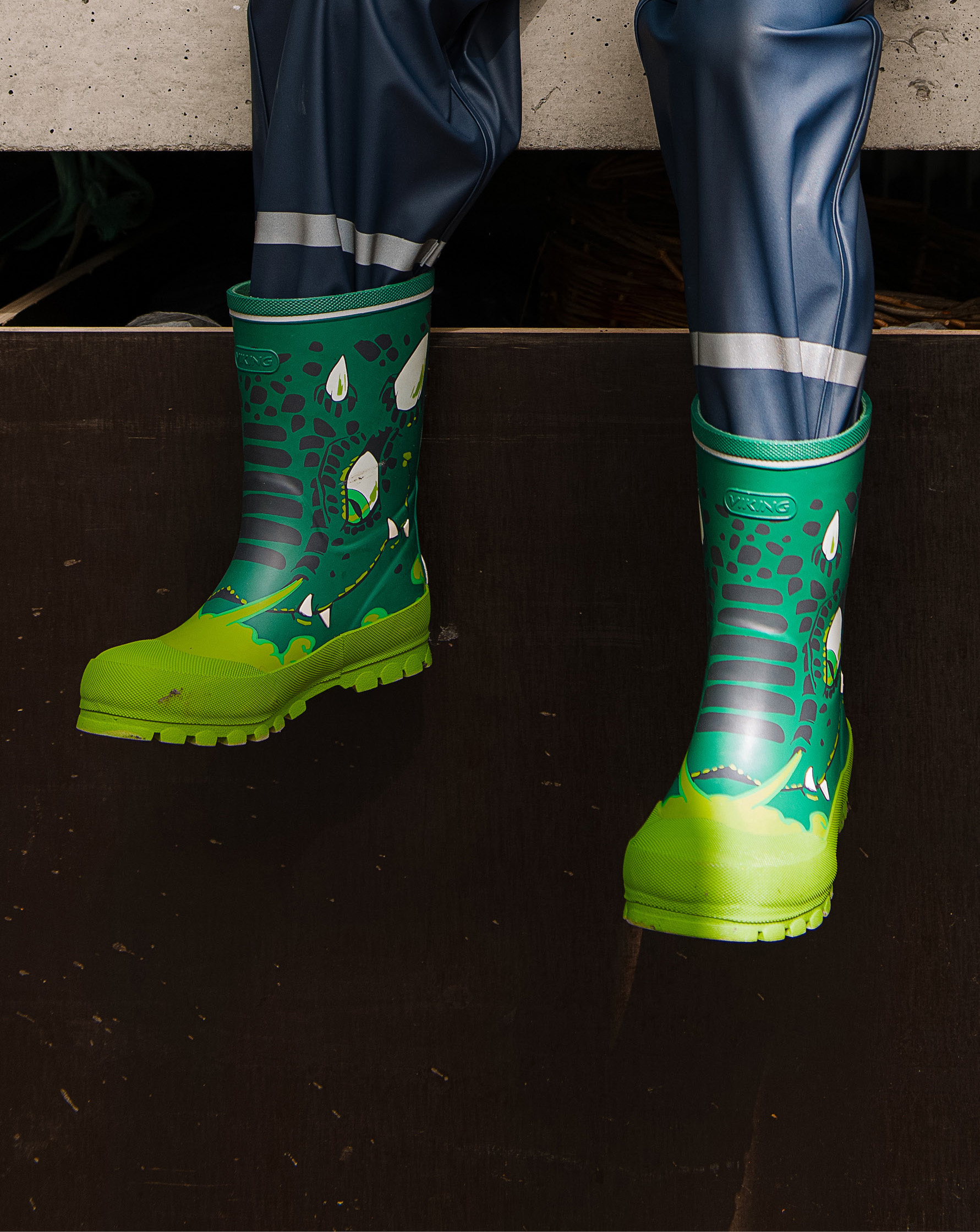 Viking Jolly Print Gummistövlar, Bottlegreen, 25 - Bäst i test