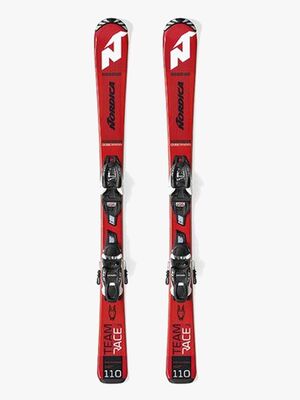 Nordica Team J Race FDT Ski + Bindung, Rot