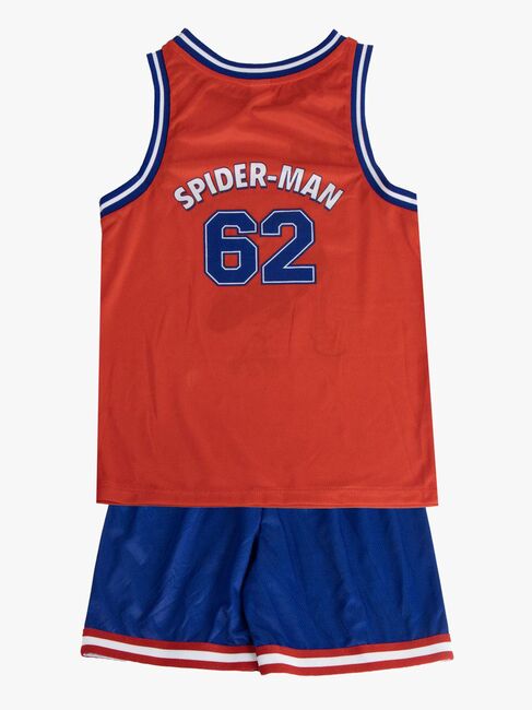 Marvel Spider-Man Linne & Shorts Sport Set, Blå/Röd