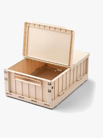 LIEWOOD Weston Förvaringslåda med Lock & Hjul, Sandy