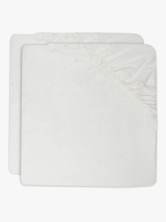 Jollein Dra-på-lakan 2-Pack 40x80, Ivory