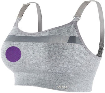 Cache Coeur WOMA Seamless Gravid/Amning Sport-BH, Grey