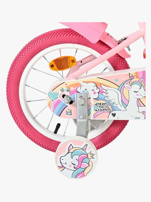 Volare Unicorn Cykel 14 Tum, Rosa