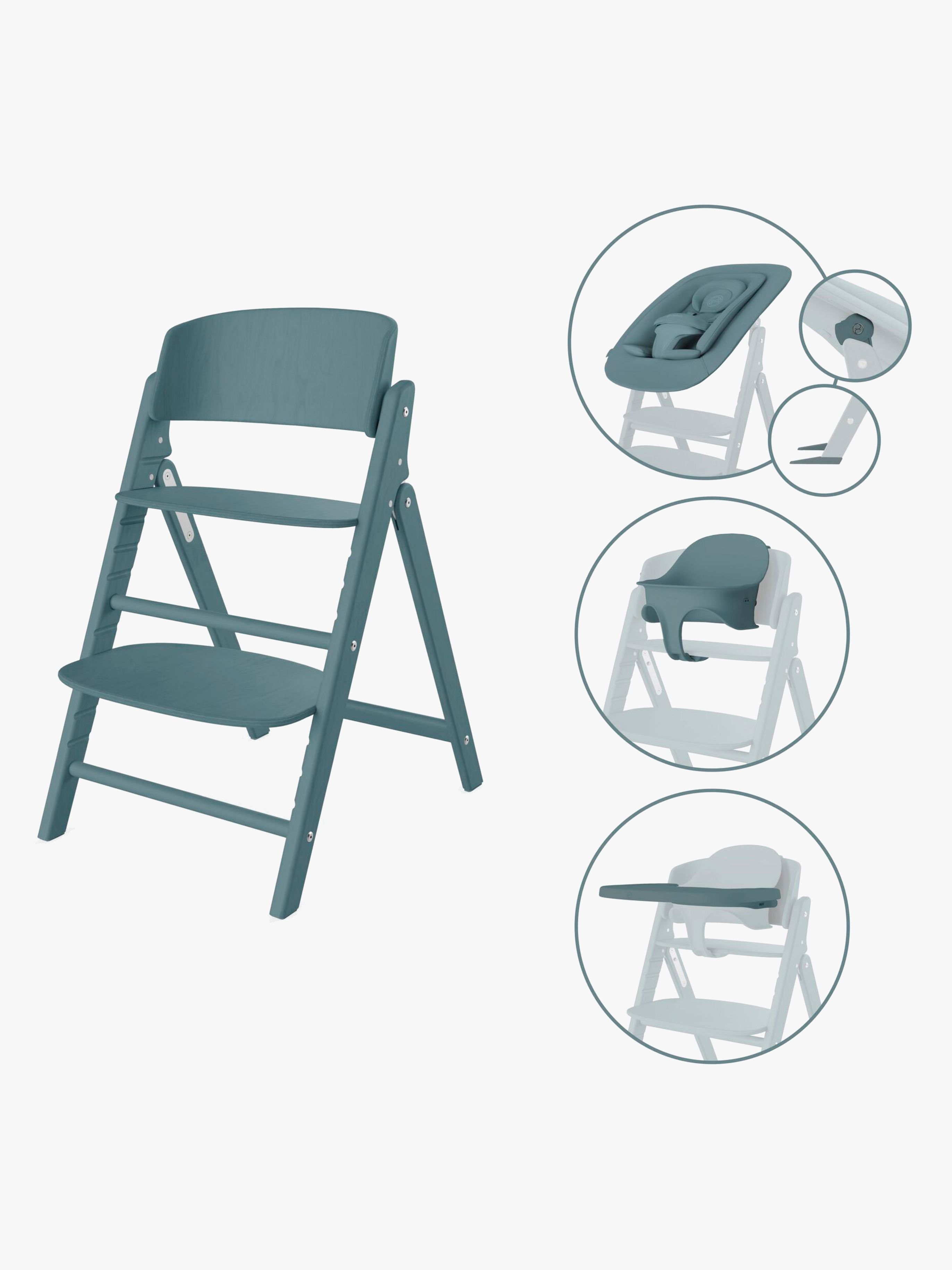 Cybex Click &  Fold Matstol 4-in-1, Stone Blue