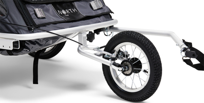 North 13.5 Speeder 2 Cykelvagn inkl. Promenad- och Jogginghjul, Asphalt