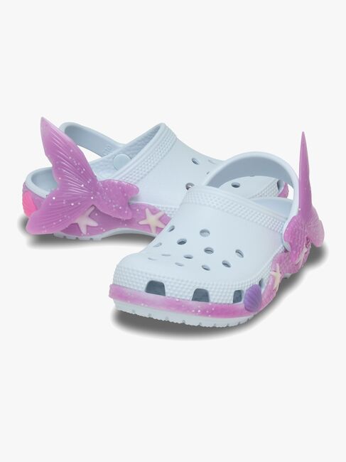 Crocs Classic Mermaid Tofflor, Vapor Ice