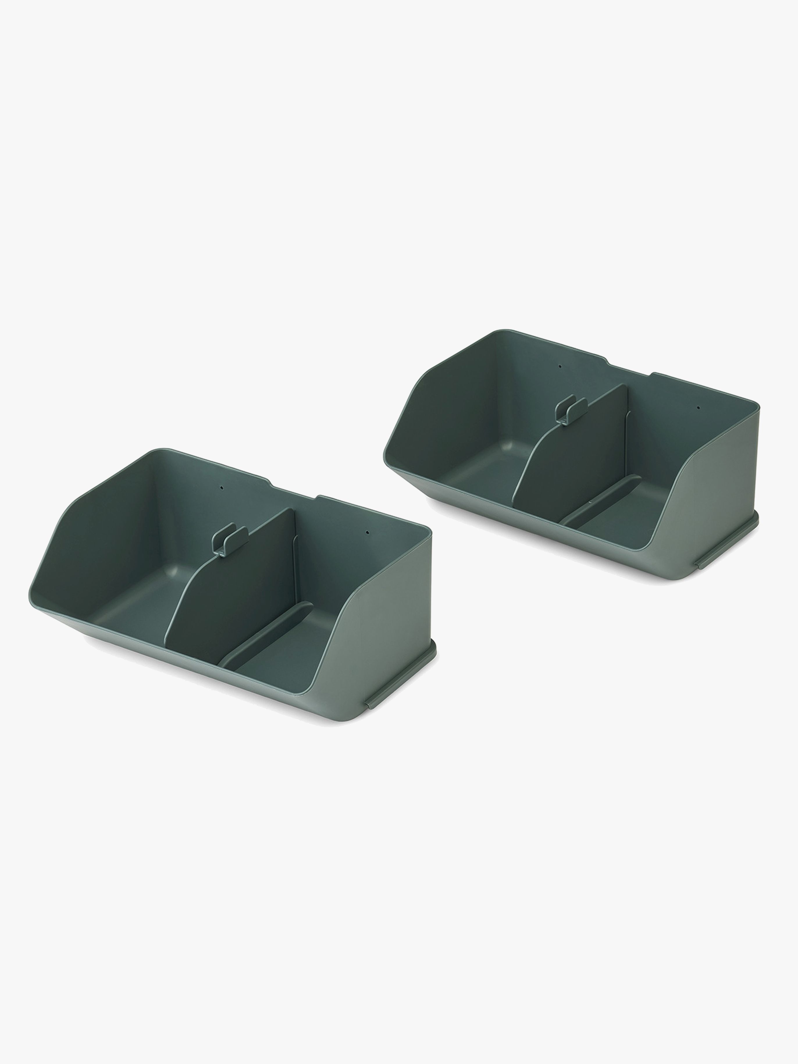 LIEWOOD Rosemary Förvaringslådor M 2-Pack, Whale Blue, Förvaring Barnrum