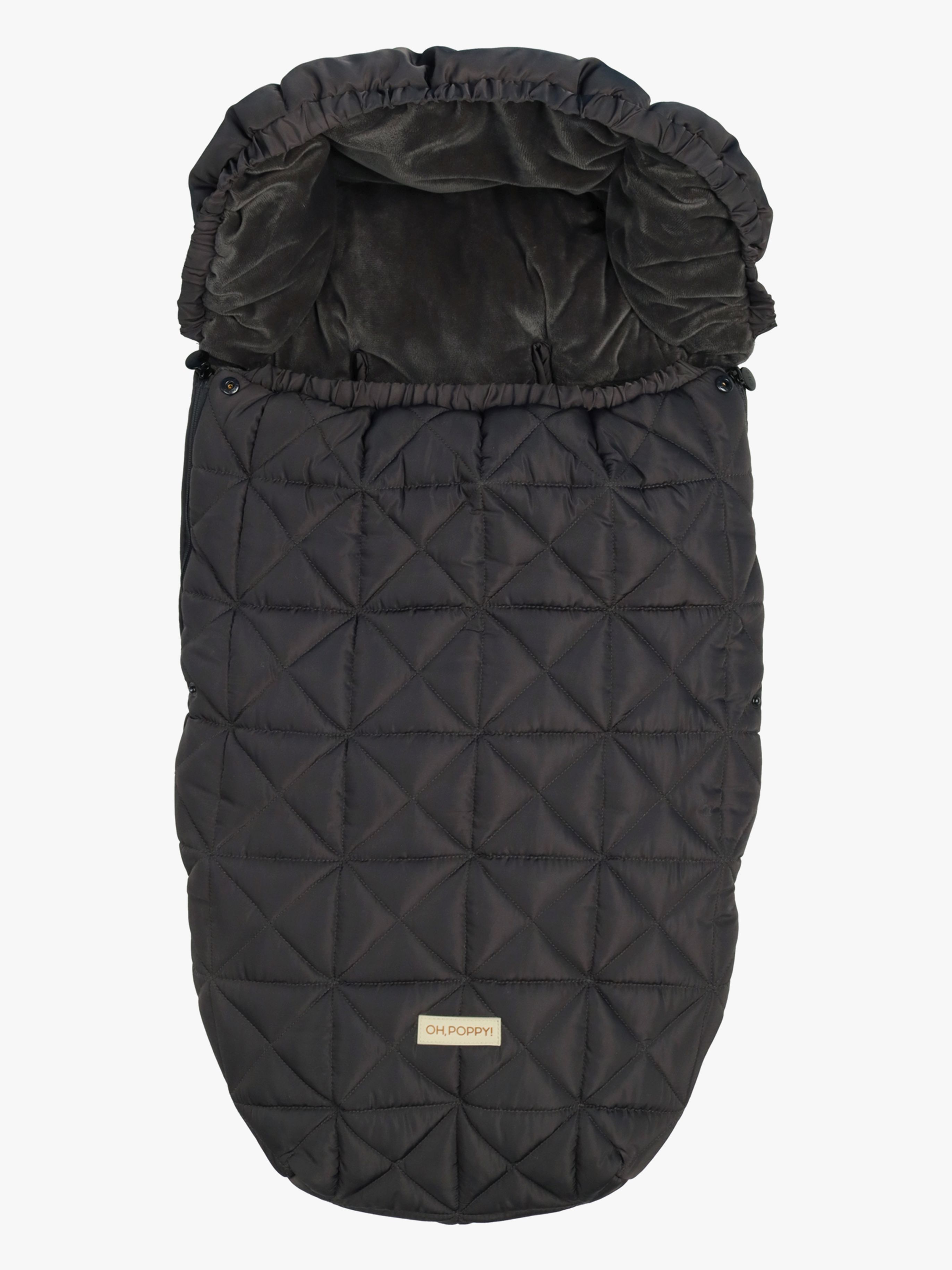 Oh, Poppy! Lily Quilted Åkpåse, Anthracite Gray