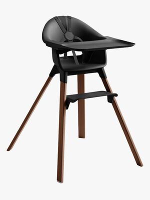 Stokke Clikk Barnmatstol, Black/Warm Brown