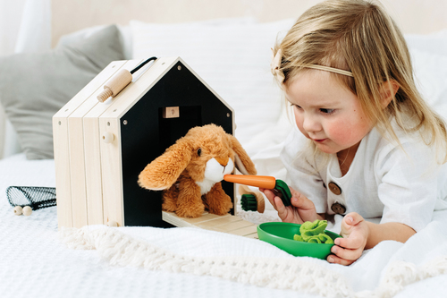 Small Foot Lekset Kanin med Bur & Hage