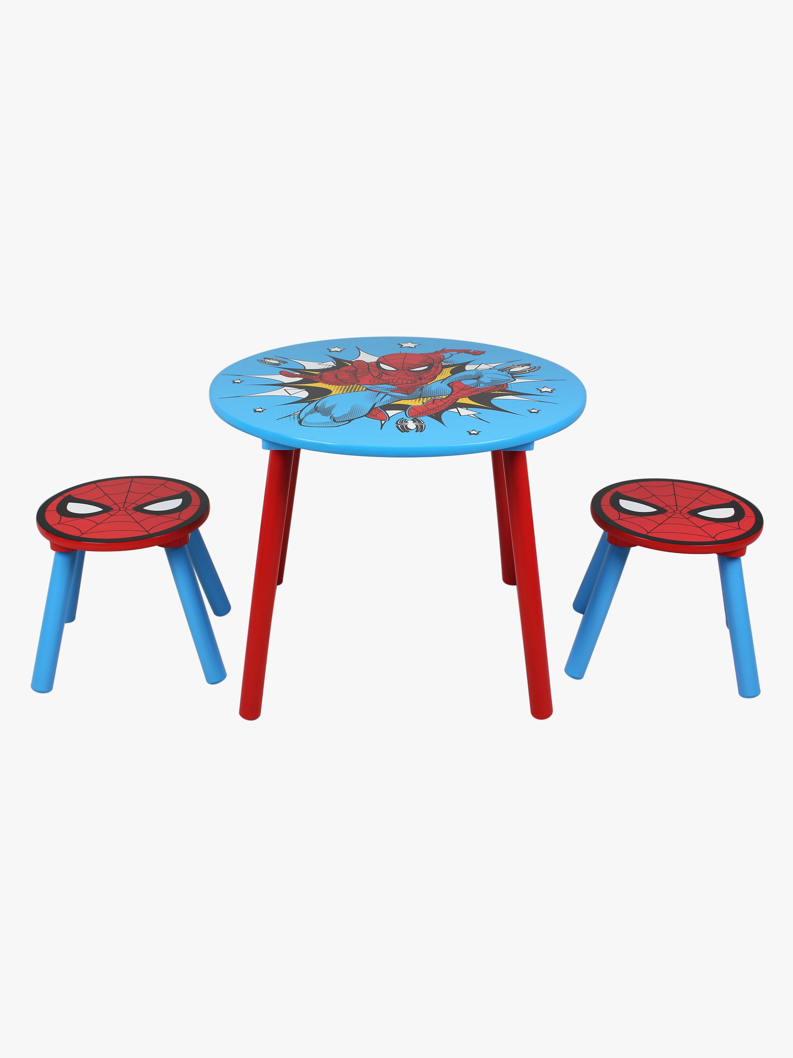 Marvel Spider-Man Bord och Stolar, Blå/Röd
