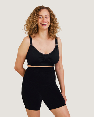 Carriwell Vadderad Gravid- och Amningsbh Carri-Gel, Svart 