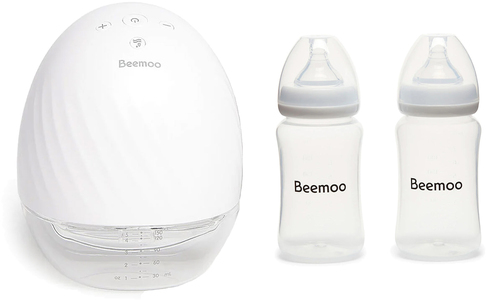 Beemoo CARE Wearable Elektrisk Bröstpump Singel inkl. Bröstmjölksflaska 240 ml 2-pack