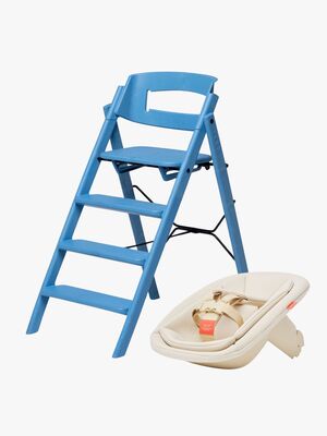 KAOS Klapp Matstol Recycled Bundle Inkl Newborn Seat, Swedish Blue