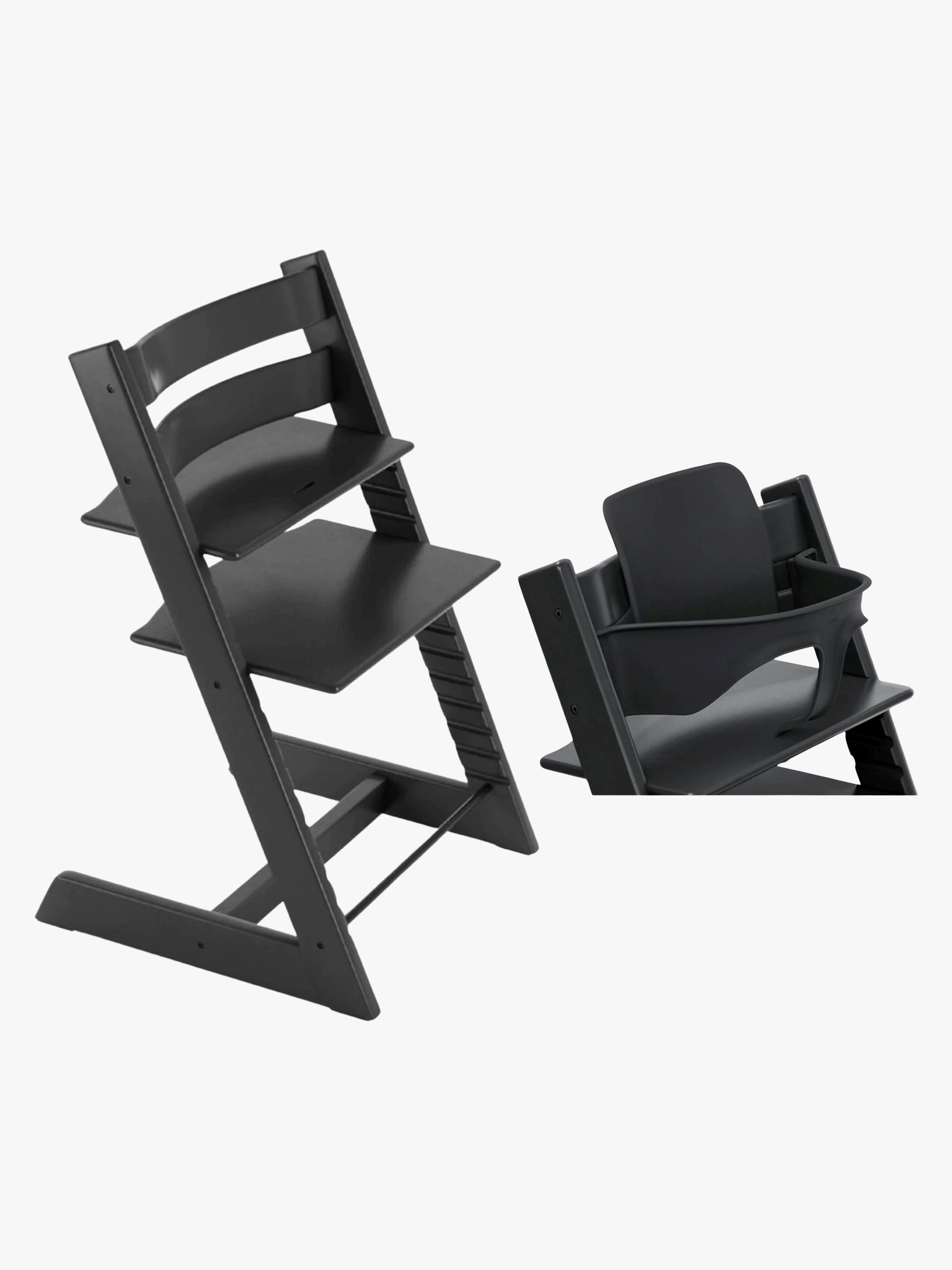 Stokke Tripp Trapp Matstol inkl. Babyset, Black