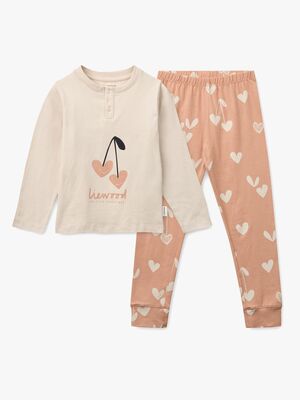 LIEWOOD Wilhelm Pyjamasset, Heart/Sweetheart/Pale tuscany/mix
