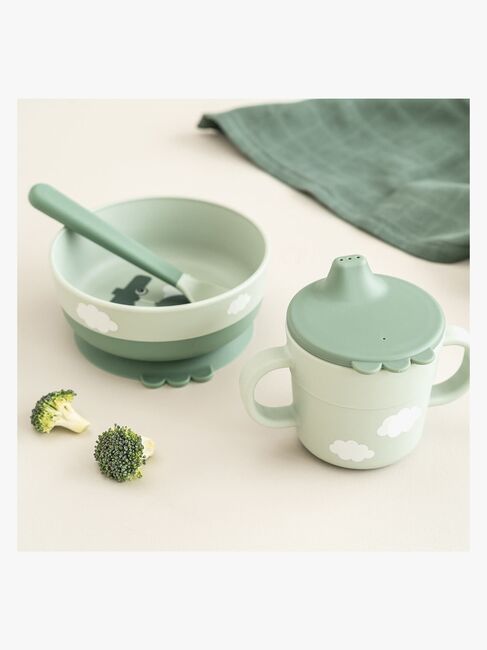 Done By Deer Foodie Matset Happy Clouds, Green