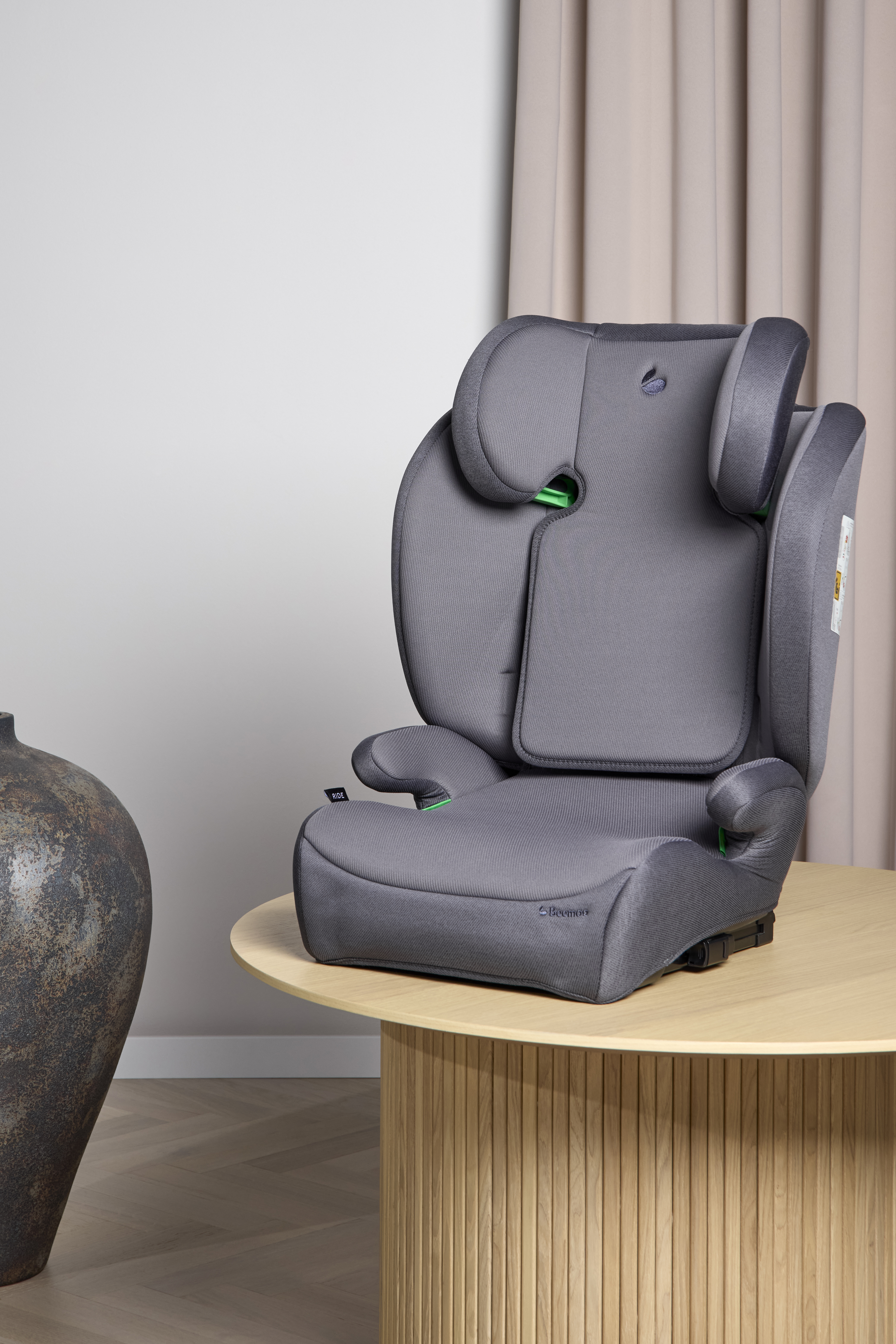 Beemoo Ride i-Size Bältesstol ISOFIX, Mineral Grey