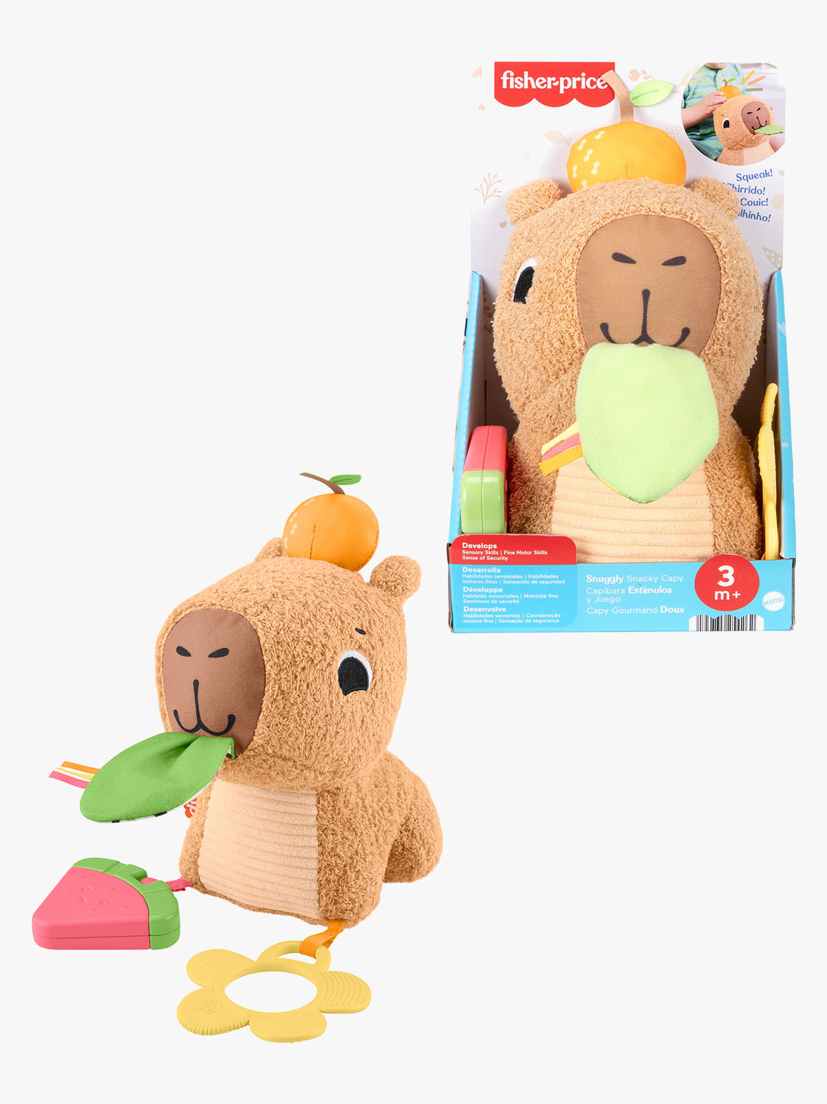 Fisher-Price Sensimals Snuggly Snacky Capy Aktivitetsleksak