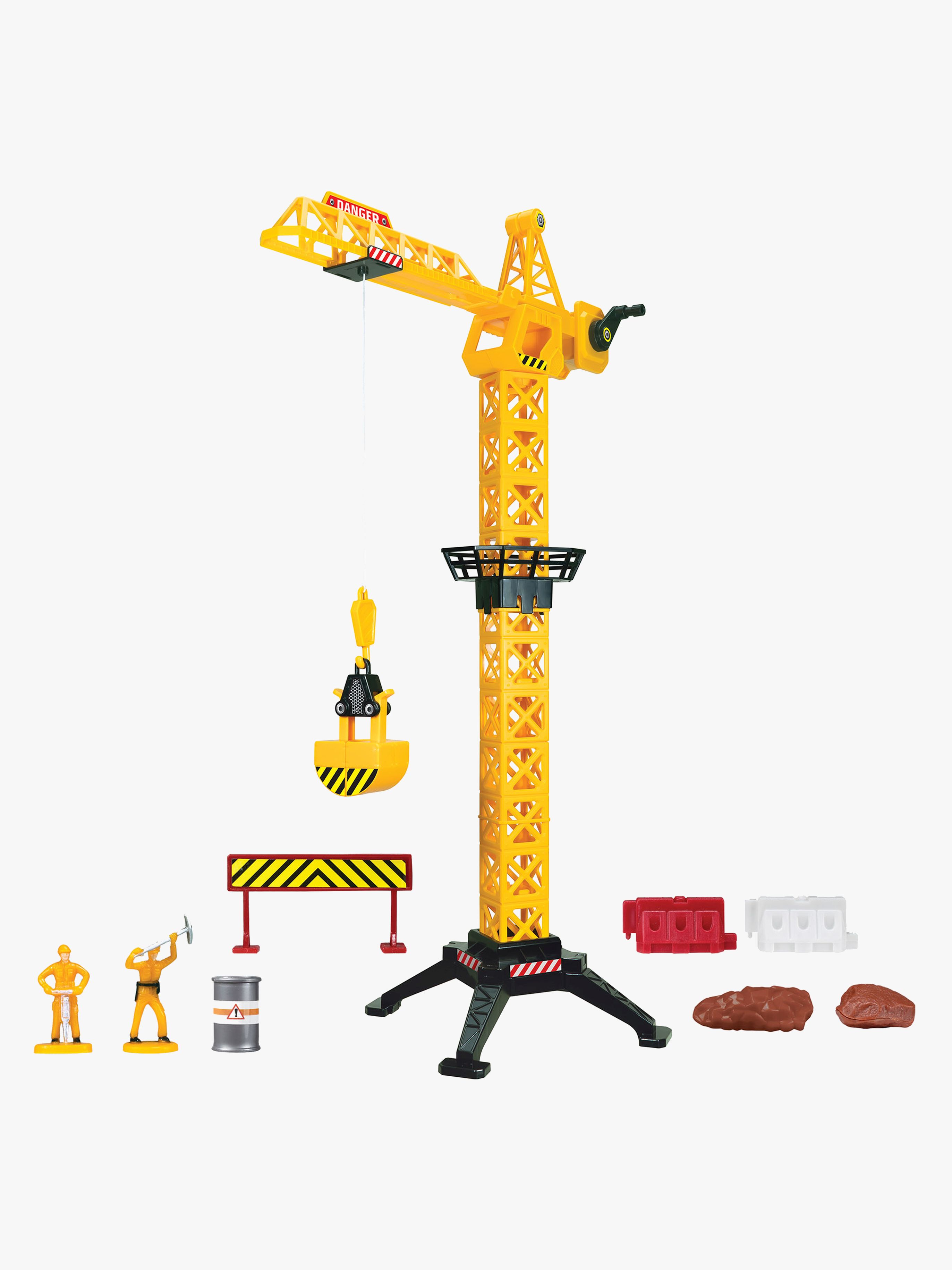 Junior Driver Tower Crane 57 cm Lekset med 2 Fordon