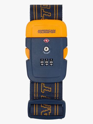 American Tourister TSA Bagagerem, Navy/Orange