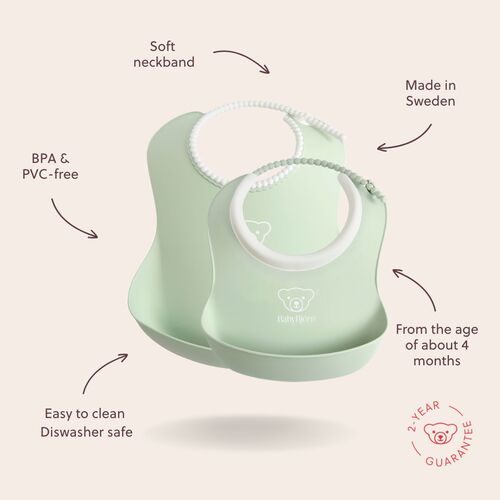 BabyBjörn Haklappsset, Blekgrön