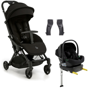 Beemoo Easy Fly Lux 4 Sulky Inkl. Route i-Size Babyskydd & Bas, Jet Black/Black Stone