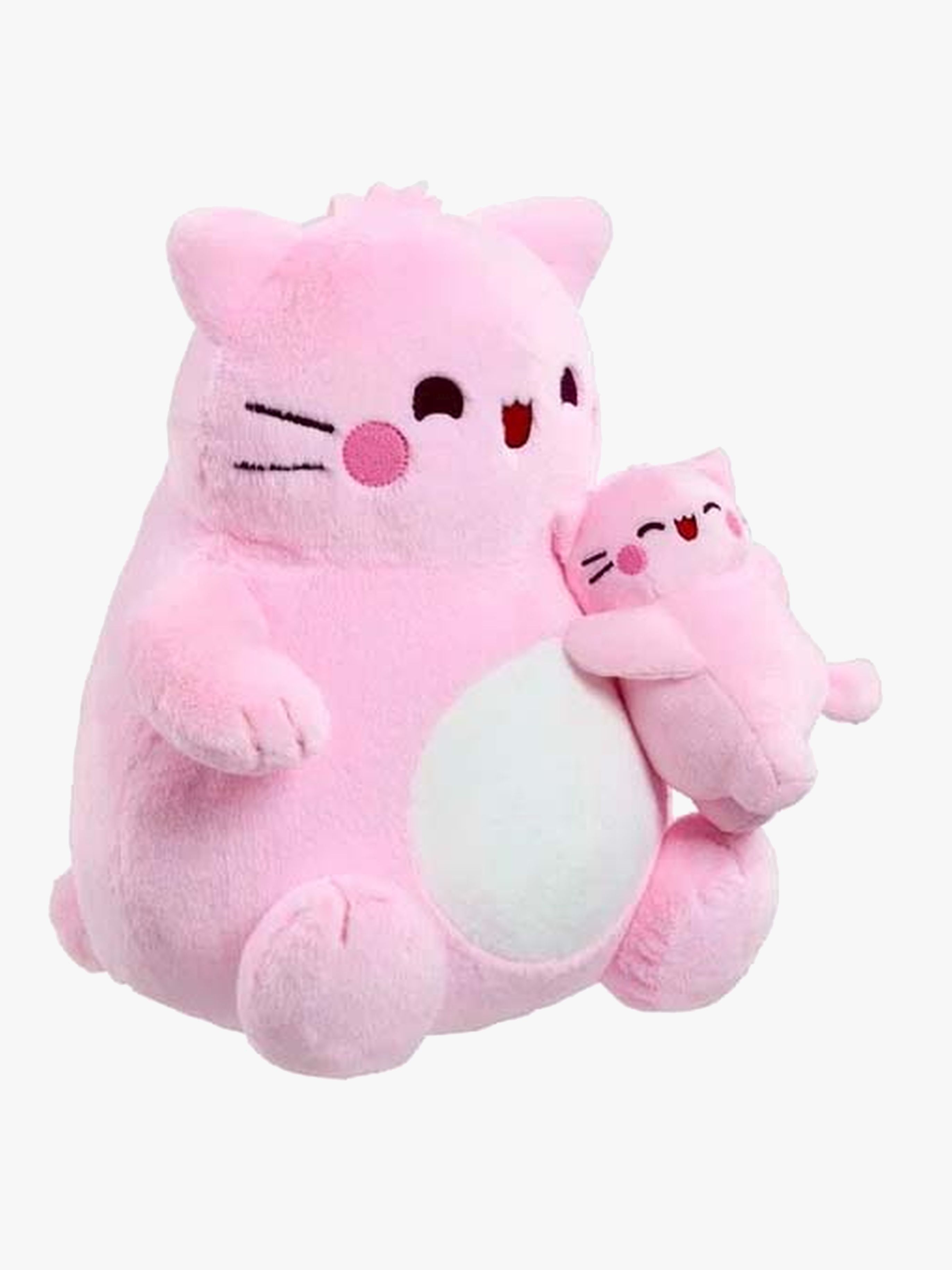 Pembe Gosedjur Med Bebis 23 cm