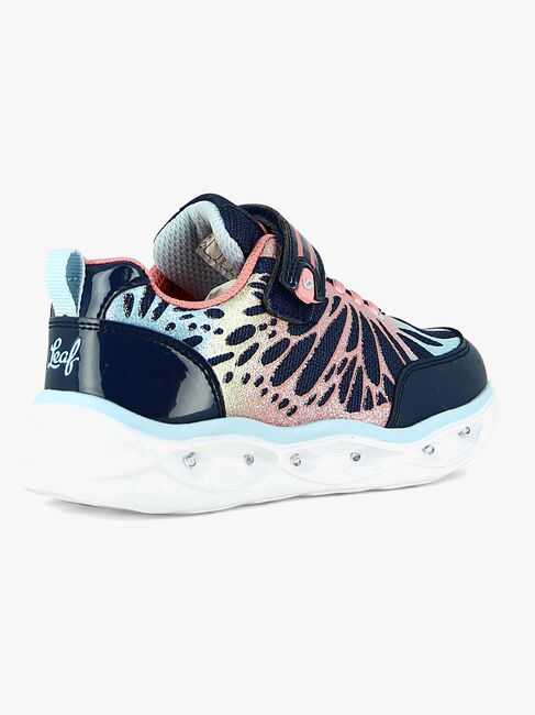 Leaf Malmen Blinkande Sneakers, Navy/Pink