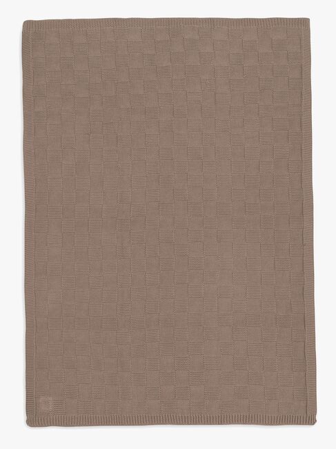 Jollein Filt 75x100 cm Box Knit, Milky Coffee