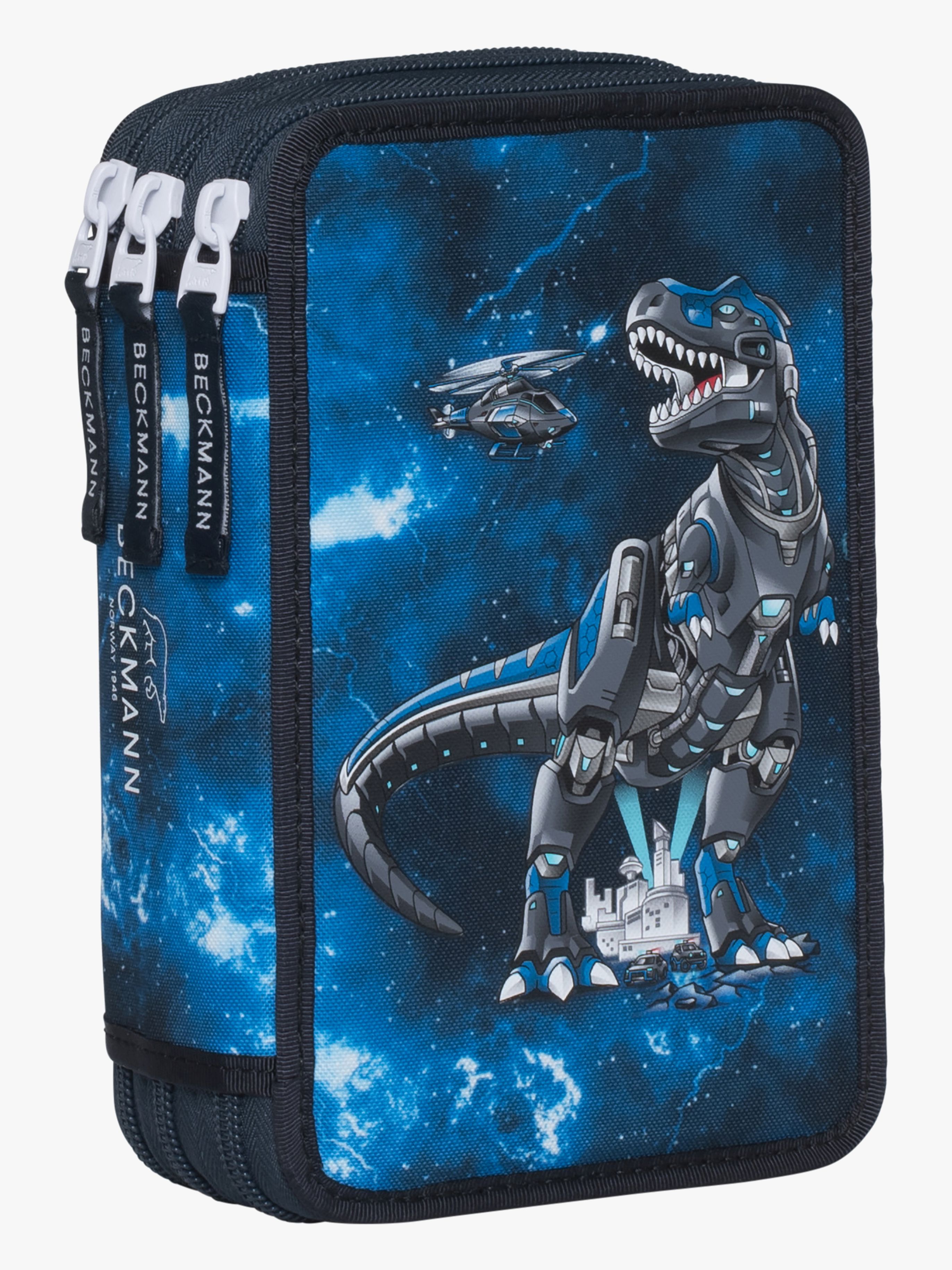 Beckmann Fylld Trippelpennfodral, Tech Rex