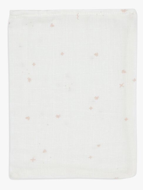 Jollein Tvättlappar Twinkling Muslin 3-Pack, Wild Rose