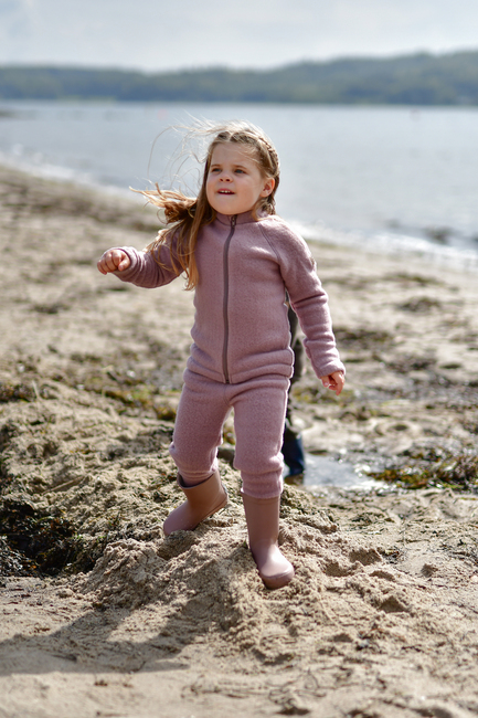 Mikk-Line Ullfleecebyxor Barn, Twilight Mauve