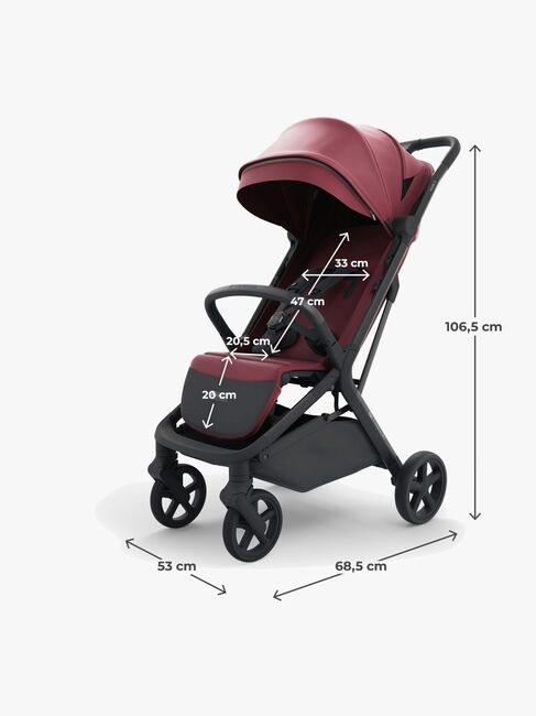 Kinderkraft NUBI 3 Sittvagn, Dark Ruby