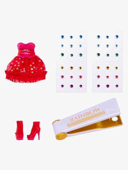 Rainbow High Be Dazzling Vivienne Rouge Modedocka Vivienne Rouge, Röd