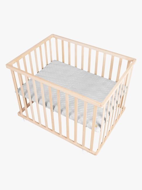 Roba Style Lekhage med Hjul, Wood & Grey