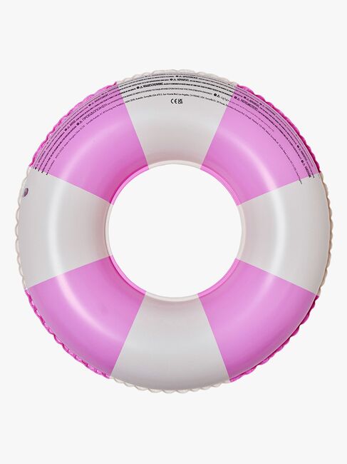 SUNNYLiFE Mini Badring, Pool Party Magenta Stripe