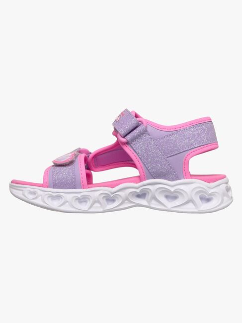 Skechers Heart Lights  Blinkande Sandaler, Purple