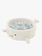 MeowBaby Boucle Whale Bollhav, Cheesecake Cream Beige
