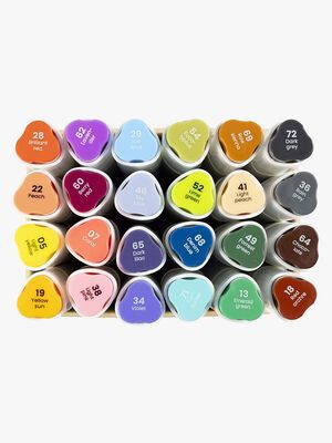 Creativ Company Alkoholbaserade Illustrationsmarkörer Färg 24st