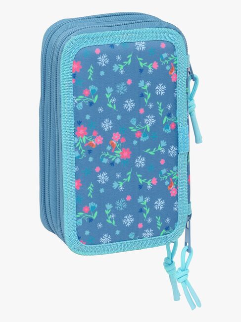 Disney Frozen  Fyllt Trippelpennfodral 37 Delar, Blå