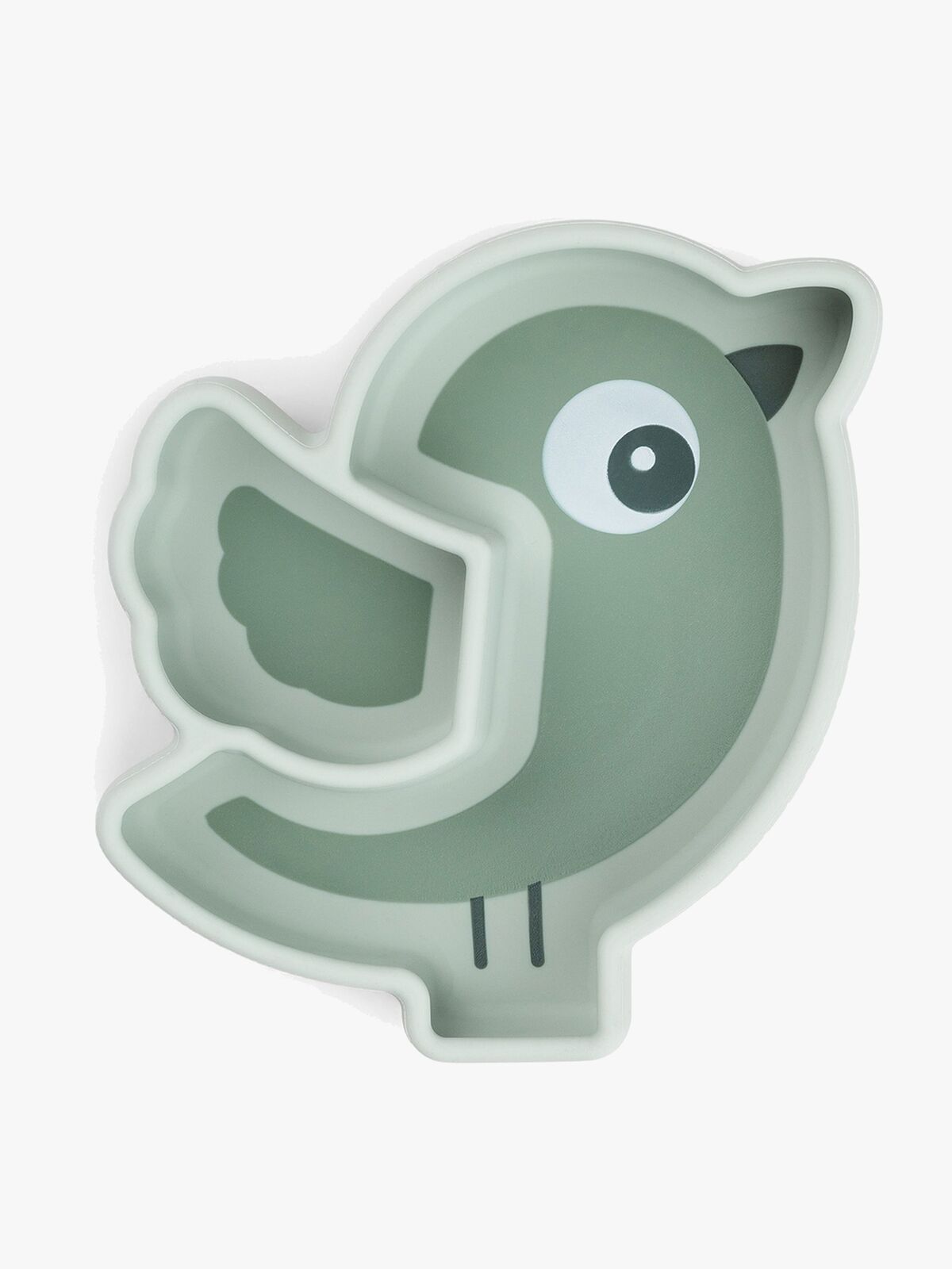 Done By Deer Stick & Stay Silikontallrik Birdee, Green